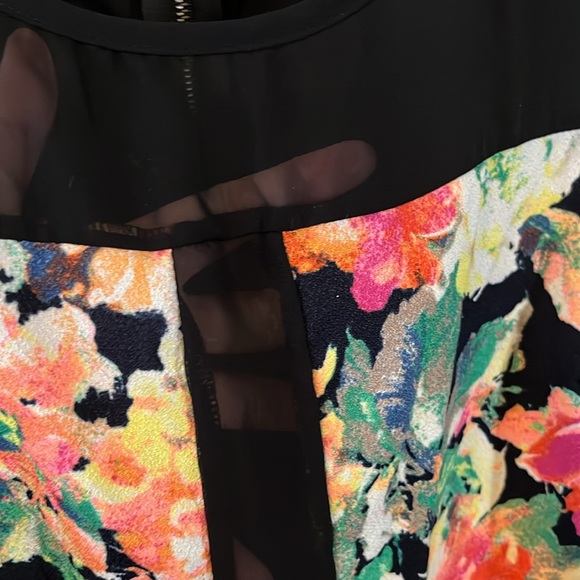 Tea n Rose Sleeveless Floral Dress L - Picture 8 of 12